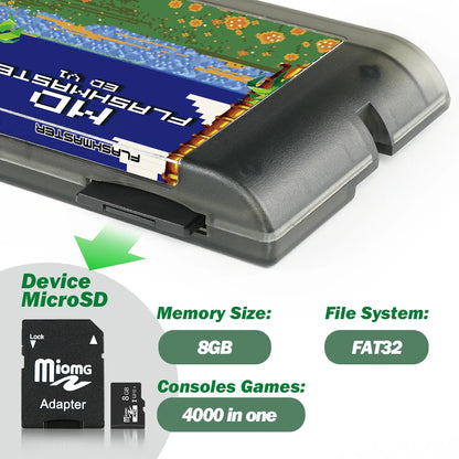 4000 in 1 Mega Drive Master System Game Console |V1 With 8GB TF Card MD Game Card For SEGA Genesis
