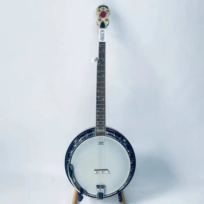 Genuine EPI Mayfair 5 String Banjo Guitar Mahogany Resonator 22 Frets Snowflake Inlay Remo Heads Mayfair Logo On