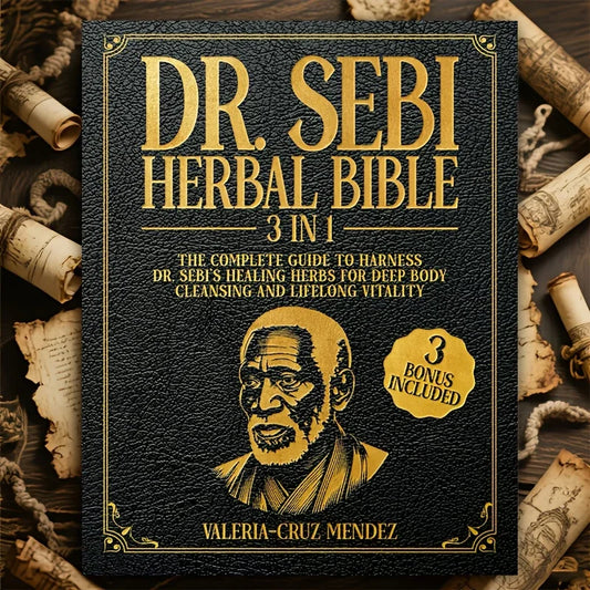 7041 Dr. Sebi Herbal Bible 3-in-1: Detoxify and Cleanse Your Body with Dr. Sebi's Healing Herbs for Lasting Health and Vitality