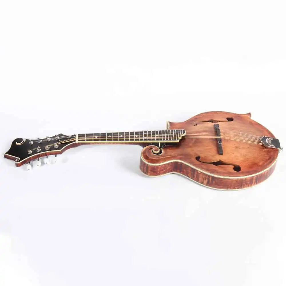 One Piece Solid Wood Handmade F Style Mandolin With Bag