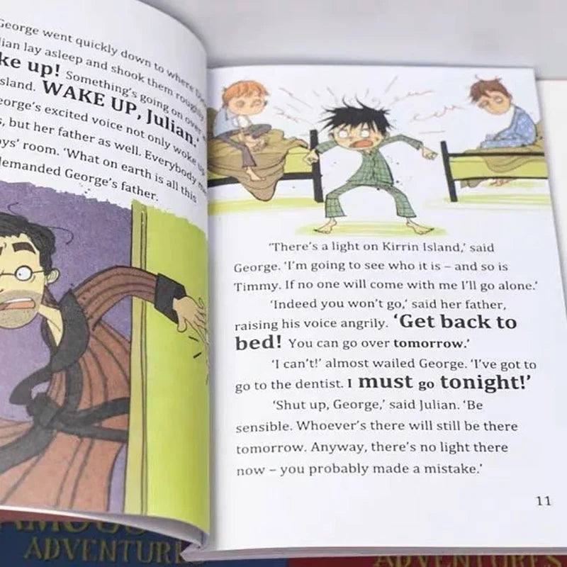 The Famous Five Adventures Collection by Enid Blyton | Children Picture Book Detective Stories - 9 Books/Set