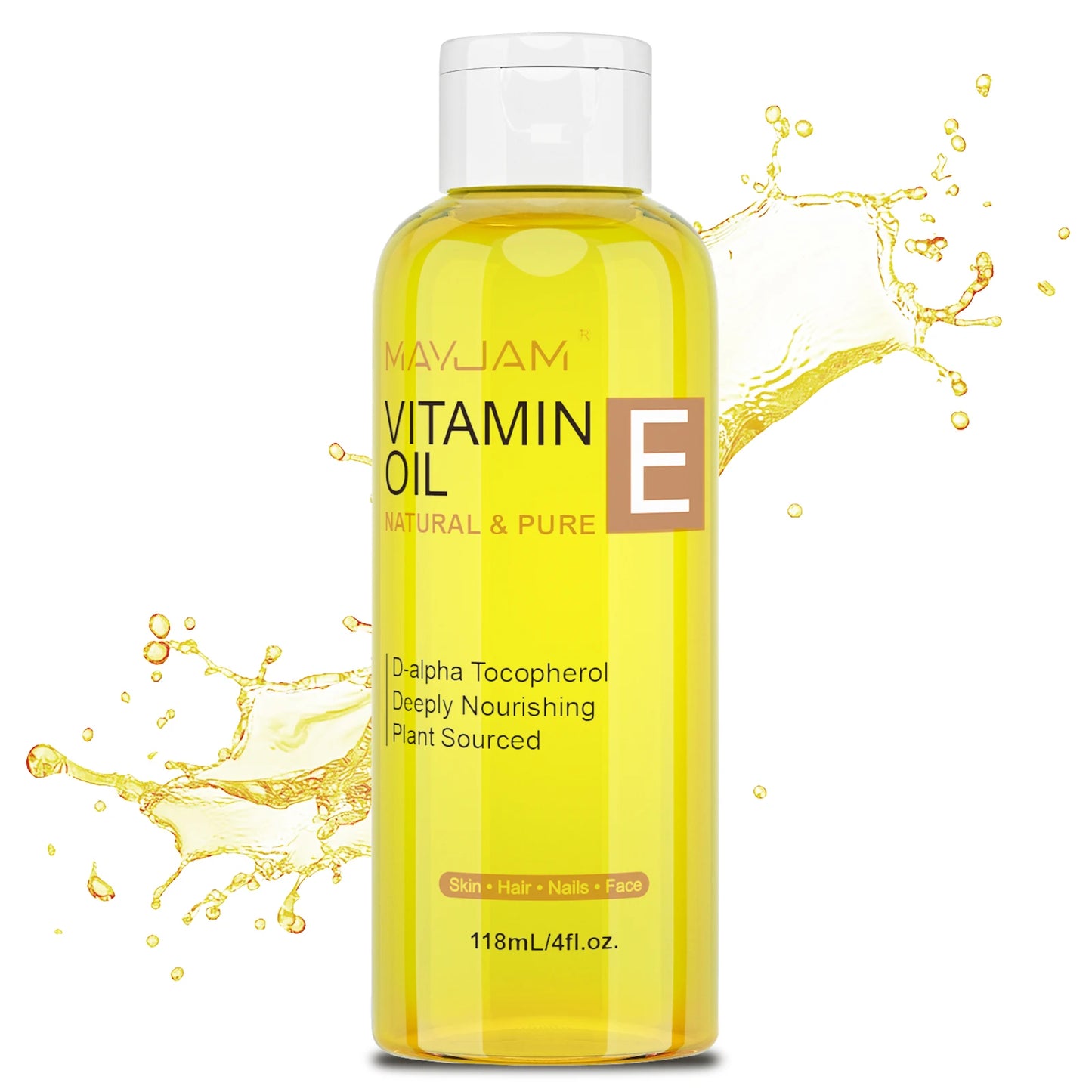 MAYJAM Natural & Pure Vitamin E Oil Skincare - 118ml 236ml