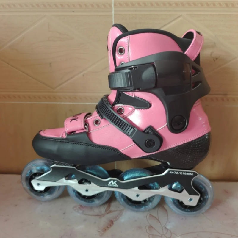 WINTASK Kids Carbon Fiber Inline Skates – Junior FSK Roller Blades for Boys & Girls Freestyle & Slalom Skating