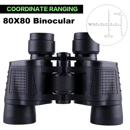 Professional HD Telescope Low light night vision Binoculars 80X80 Long Range 15000m  for Camping/Hiking