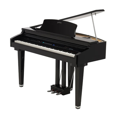 88 Hammer Action Mini-Grand Digital Piano with Bench - G3 Black Hi-gloss