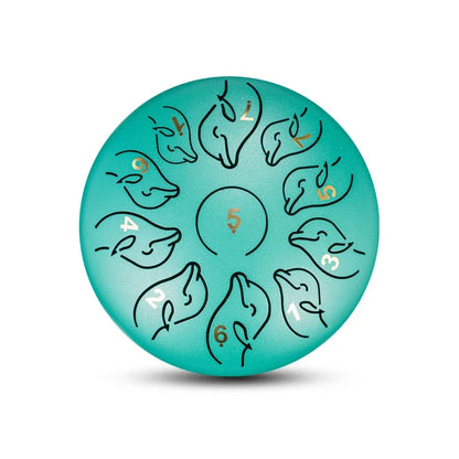 Steel Tongue Drum 6 Inch 11 Tone Handpan Ethereal Drum Portable Mini Music Drums Children Musical Instruments Yoga Meditation