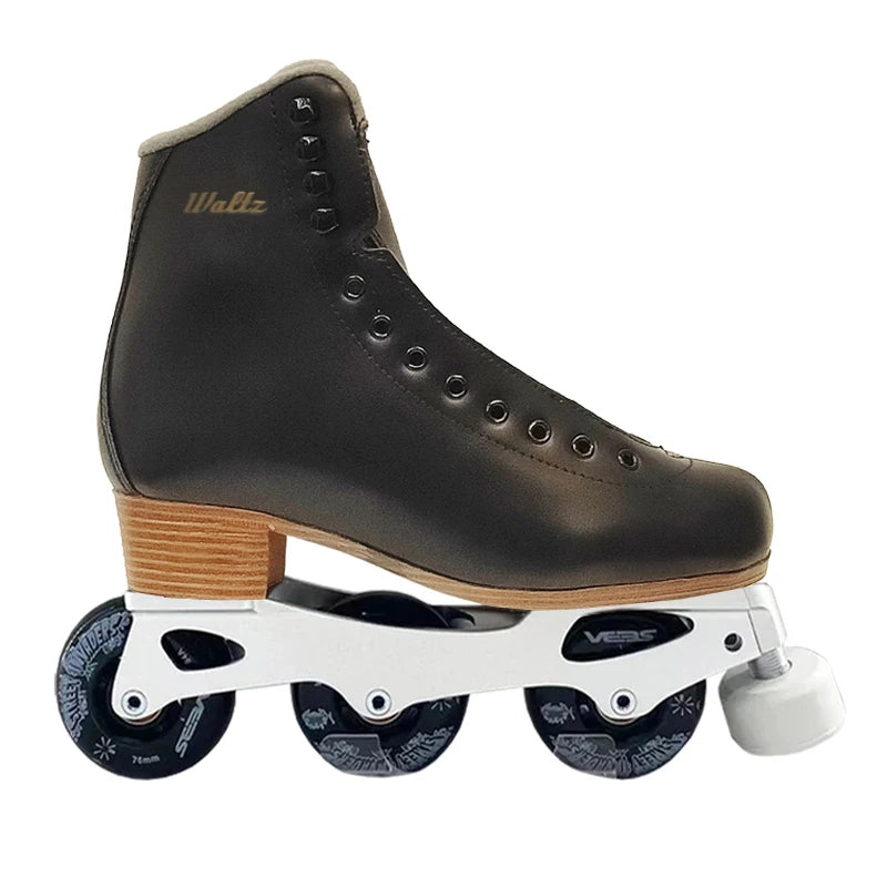 Professional Unisex 3 wheels Inline Figure Skates