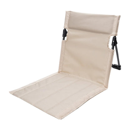 1pc Foldable Camping Chair Outdoor Garden Park Single Lazy Chair Backrest Cushion Picnic Camping Folding Back Chair Beach Chairs