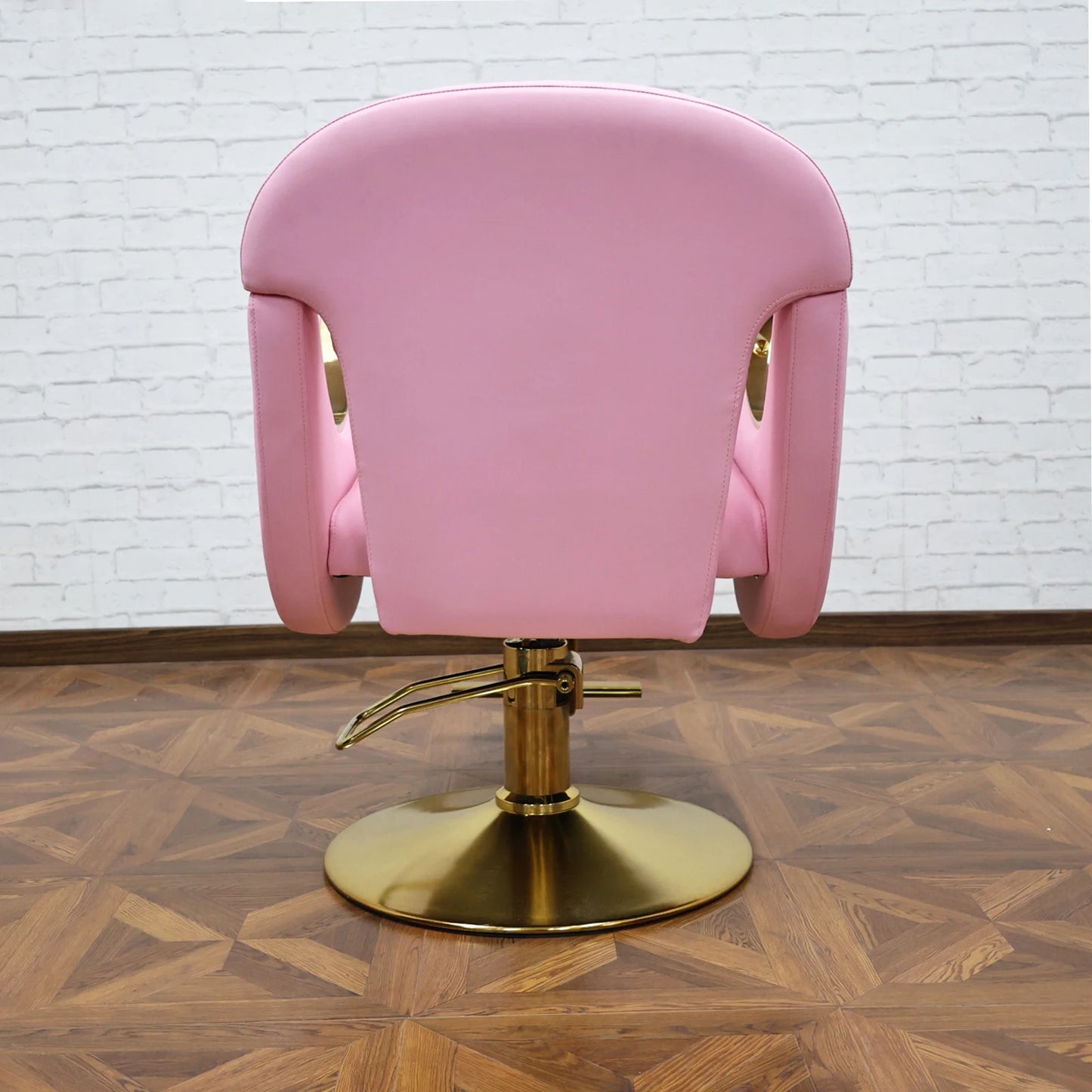 Barber Shop Barber Chair, 360° Rotatable, Hydraulic Lift, Pink Chairs, New Design, Customizable Hair Salon Furniture Wholesale