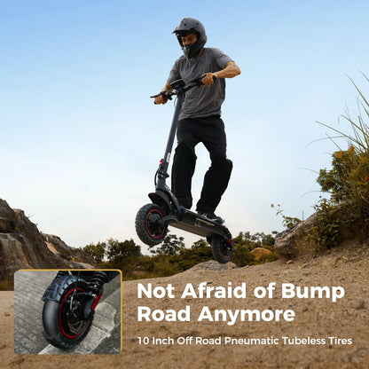 iScooter iX7 Pro Foldable Electric Kick Scooter | High Speed 60 km/h 2000W/ 48V 17.5Ah Battery