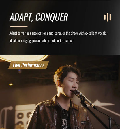 Takstar TA-68 Dynamic Microphone Handheld Mic for Vocals Recording Karaoke Cardioid Pick-up with Mic Clip Windscreen XLR Cable