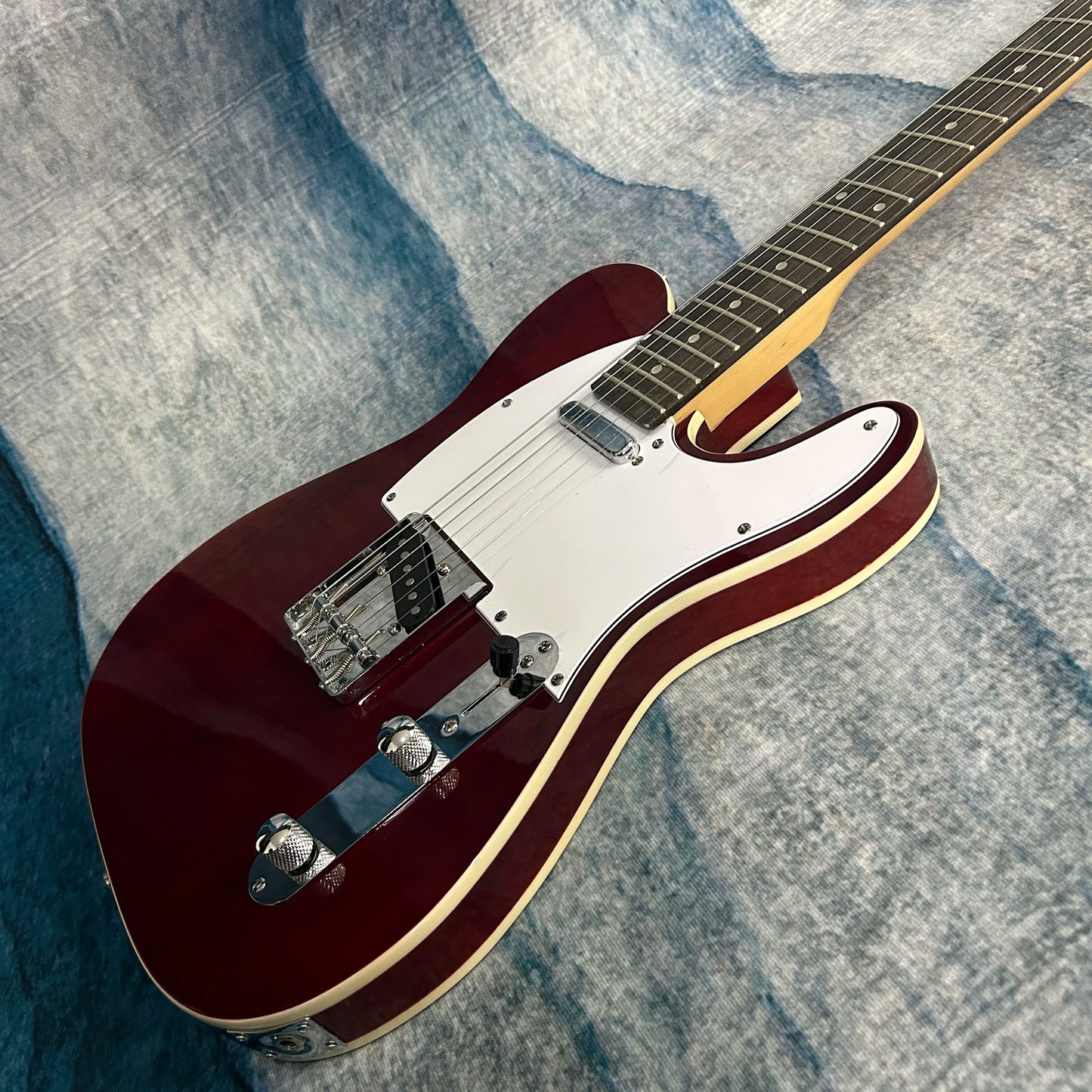 Wine Red TL Electric Guitars - 22 Frets Rosewood Fretboard - Double Binding