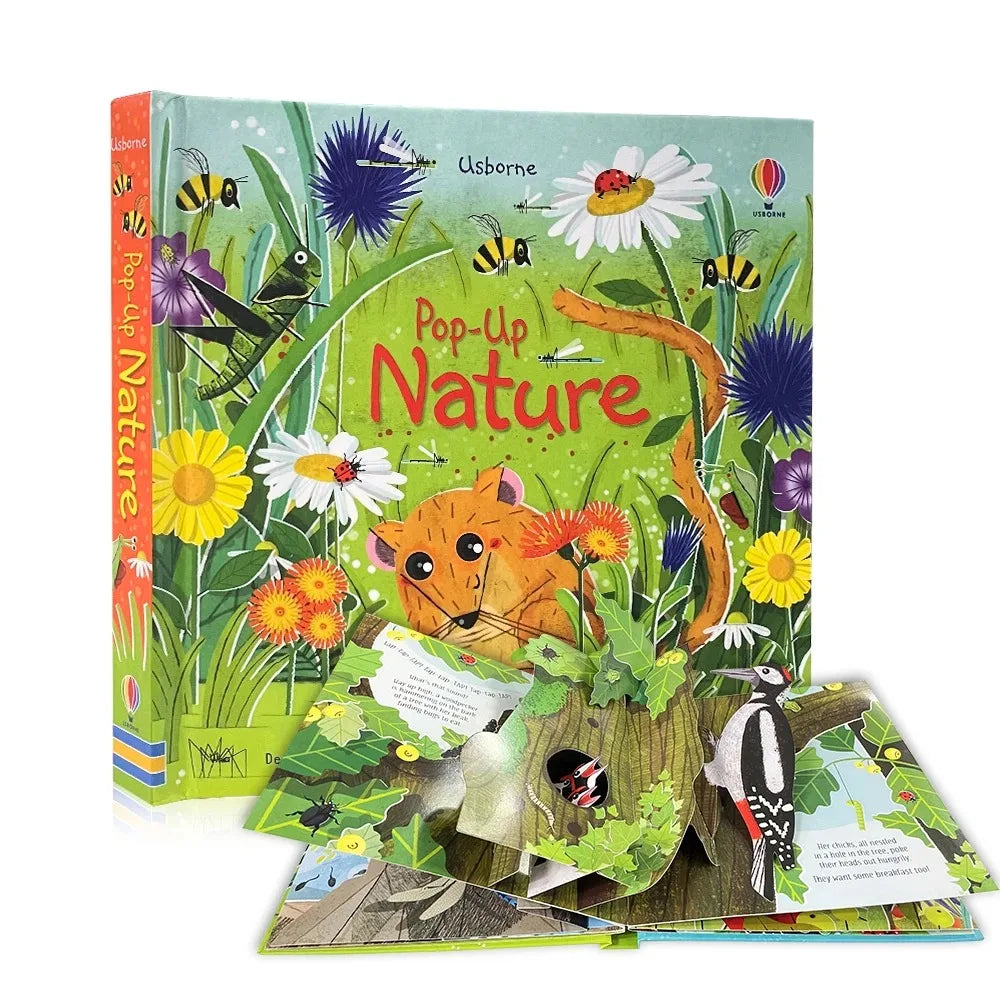 Kids 3D Pop Up Flap Picture Montessori Reading Book -  Enlighten Learning