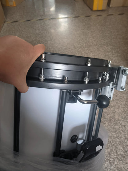 Marching Snare Drum 14x12 Inch, Full Set Marching Percussion with Carrier, Professional Grade for Drum Line and Marching Band