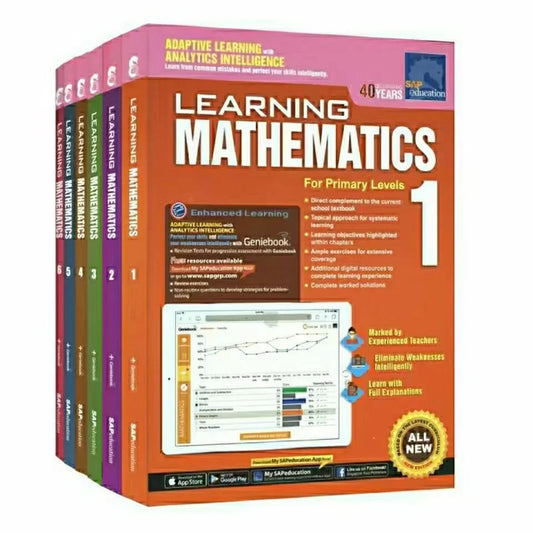 Mathematics Textbook | Learning Mathematics Grade 1-6 Children - 6 Books/Set SAP