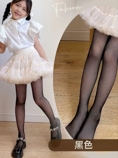 Girls's Sparkling Rhinestone Fishnet Pantyhose Tights