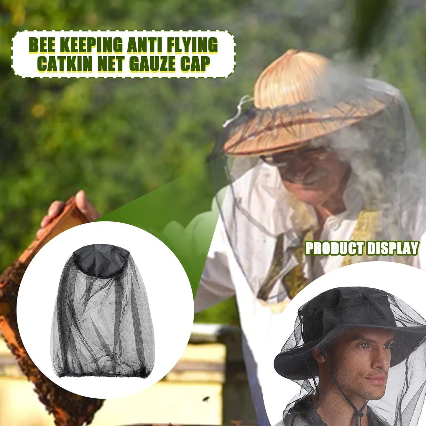 Face Mesh Mosquito Hat Cover