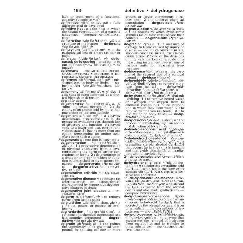 Merriam Websters Medical Dictionary