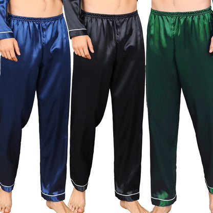 Men's Comfortable Loose Breathable Ice Silk Sleeping Pants