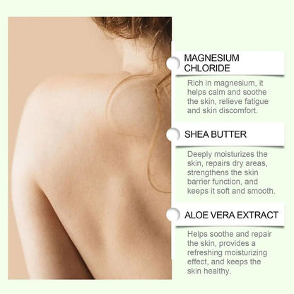 Natural Magnesium Body Butter - Deeply Moisturizes Skin