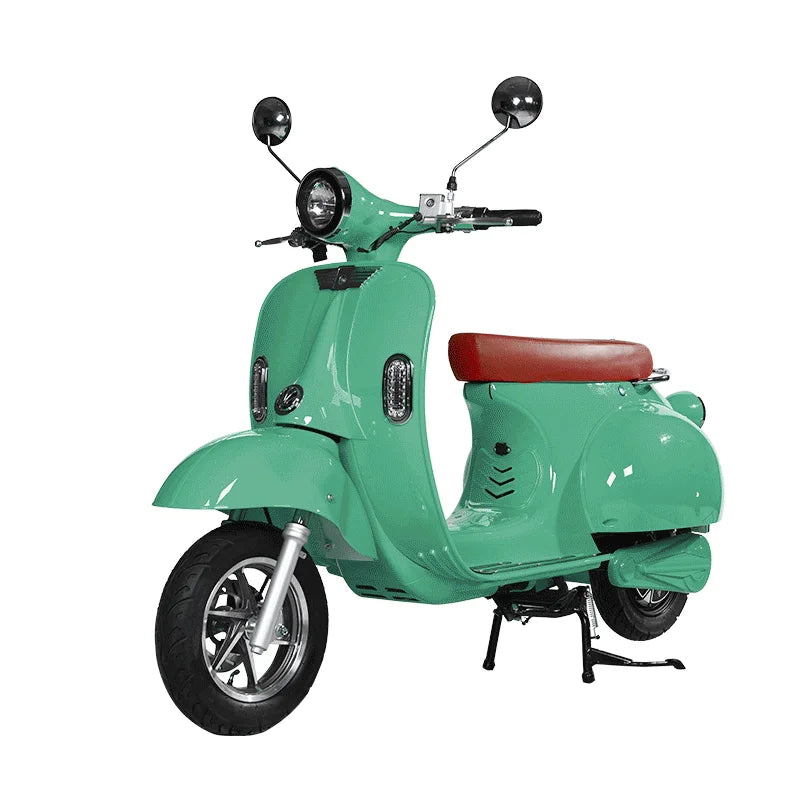 Vintage Electric Scooter Bike – 1200W High Speed Adult Electric Moped with 60V Battery for City Commuting