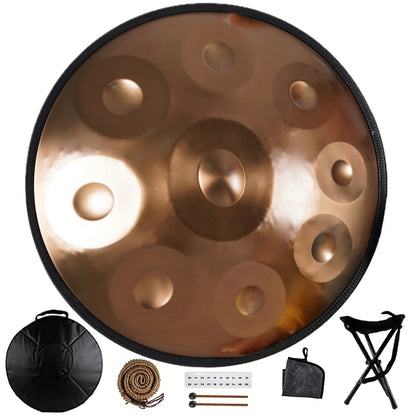 440/432Hz 22" Handpan Drum in D Minor - 9/10/12 Notes