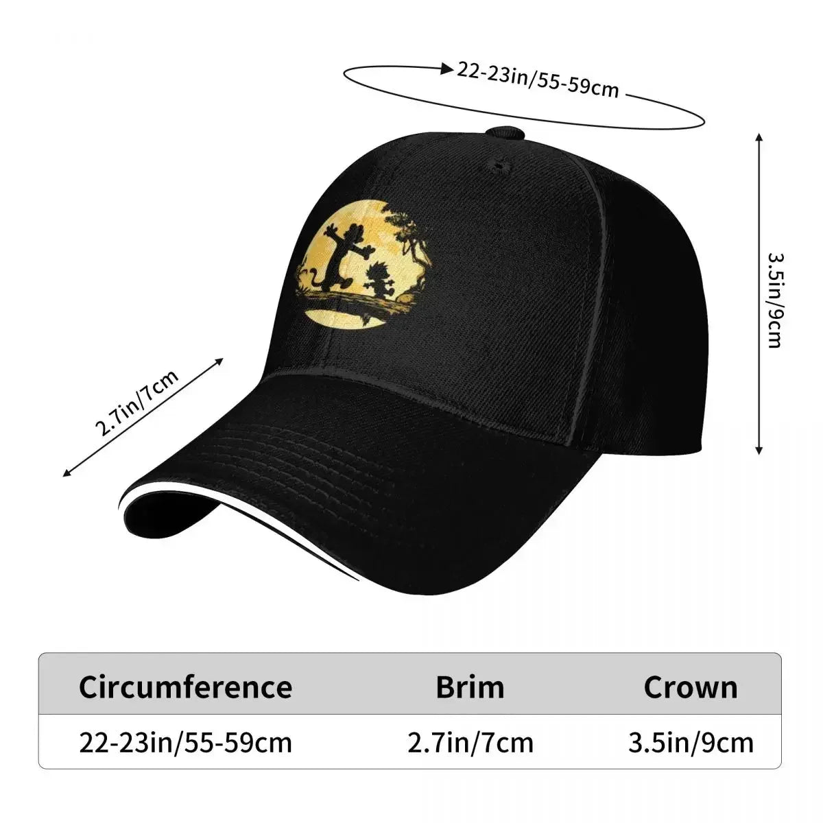 Calvin And Hobbs Calvin And Hobbs Calvin And Hobbs Baseball Cap Golf Wear Anime Women's Hats For The Sun Men's