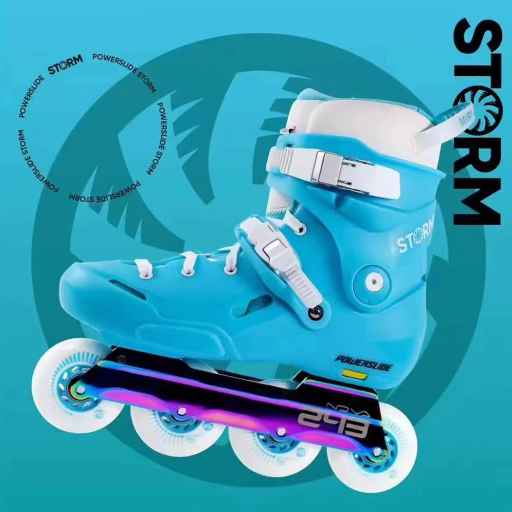Powerslide Storm Urban Inline Skates – Adult Freeride Roller Blades for Slalom, Freestyle & Street Skating