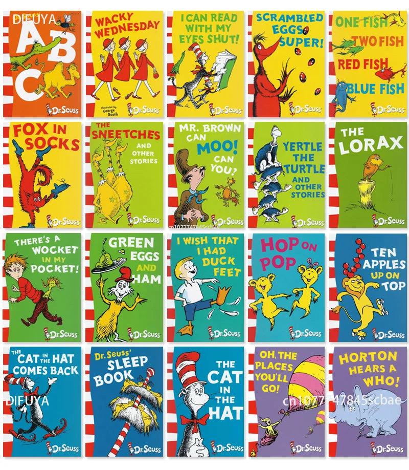 A Classic Case of Dr. Seuss Children Fun Interesting Story English Picture Book - 20 Books