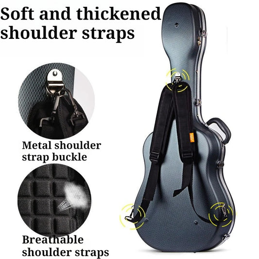 Large Size Thickened Guitar Storage Case Pressure-resistant Sponge Portable Shoulders Guitar Box Musical Instrument Accessory