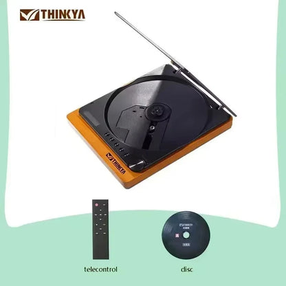 Newest THINKYA JA-310R Wooden Retro Bluetooth 5.1 Lossless HIFI CD Player - USB/Remote Control Optical Output