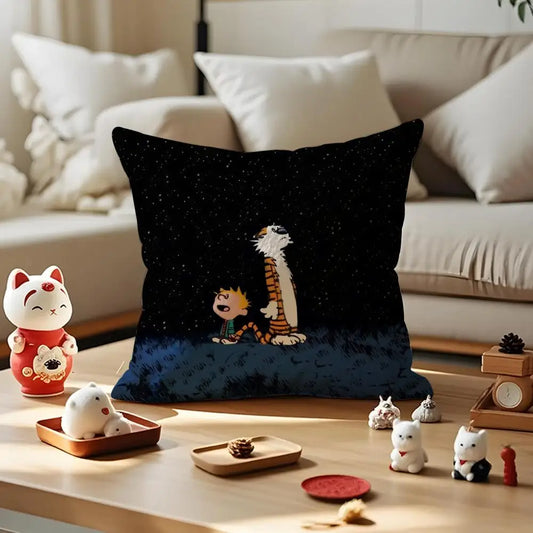 Comic Calvin and Hobbes Cushion Cover