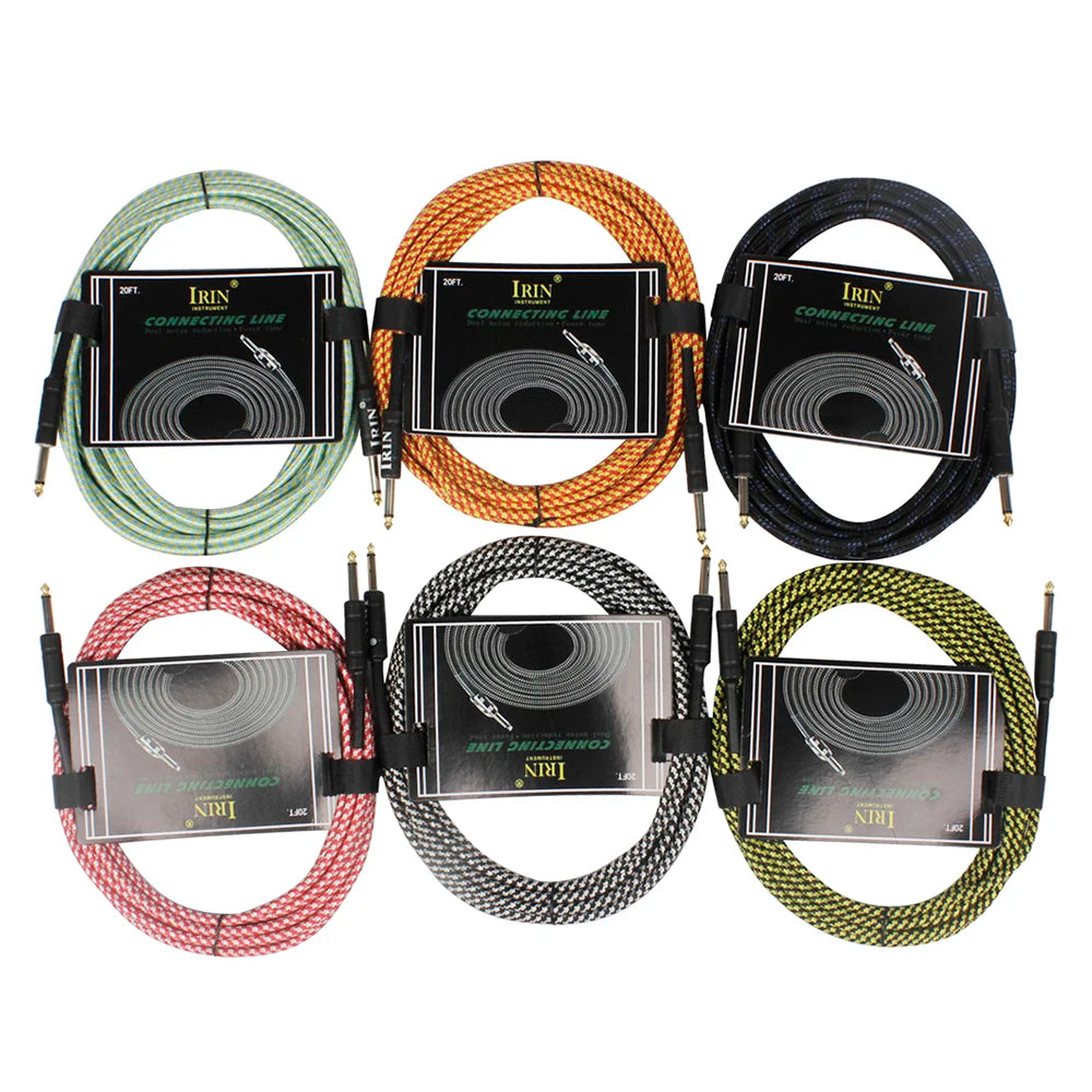 SHUFFLE Shielded Noise Reduction Braided  3/6/10M Guitar Cable Wire - Bass