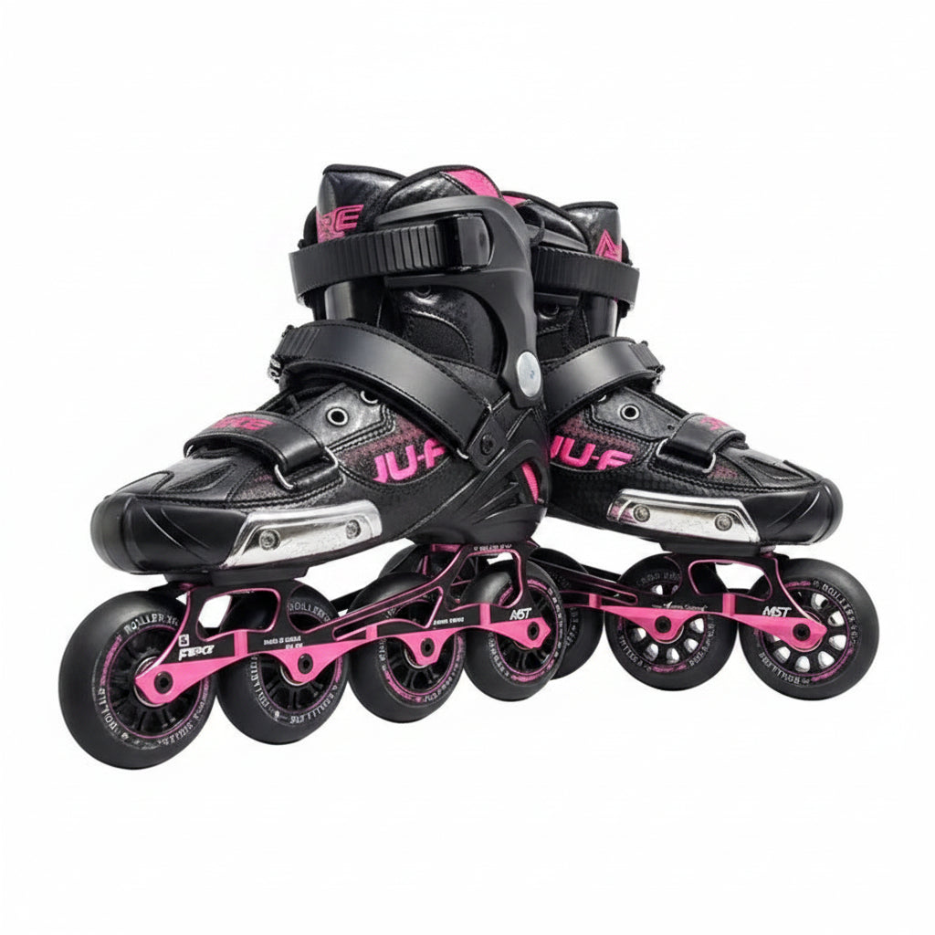 Professional FSK Inline Skates – Adult Freeride Roller Blades with Supportive Tight Fit Boots for Street & Freestyle Skating