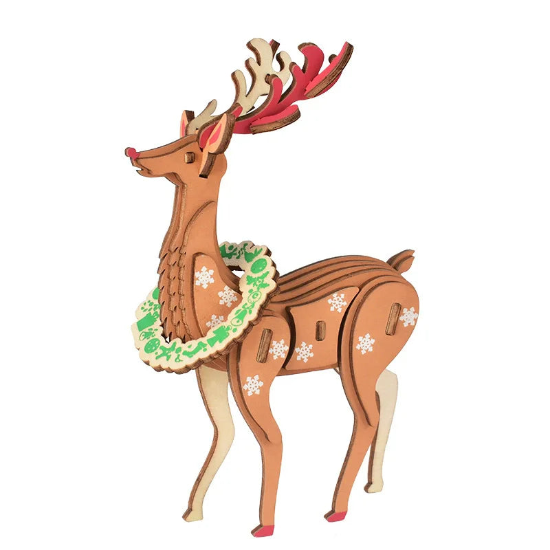 DIY 3D Wooden Puzzle Models