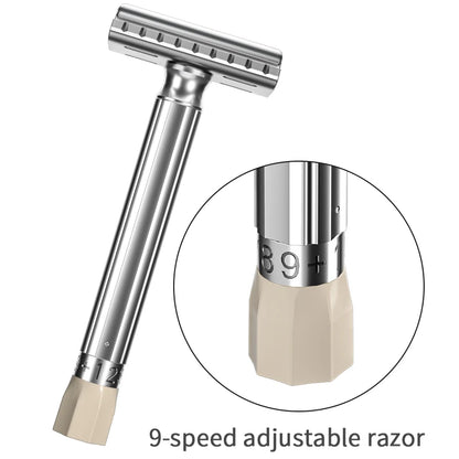 Men's Classic Metal Double-Edge Razor (without Blades)