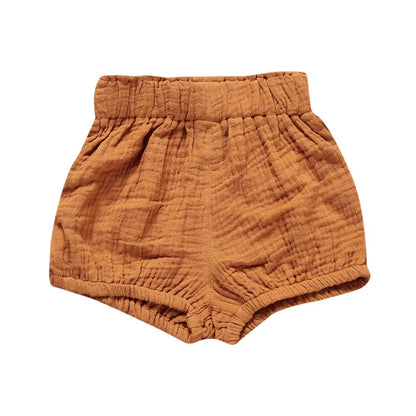 Comfortable Cotton Linen Toddler Shorts 3M-6Y