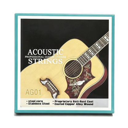 Folk Guitar Acoustic Guitar Strings - Stainless Steel,Coated Copper Alloy Wound - 010-047(Light)