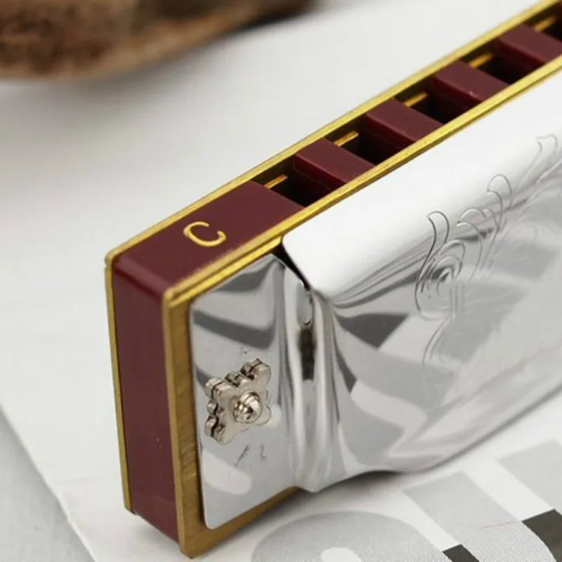 Silver Suzuki 10 Holes Harmonica