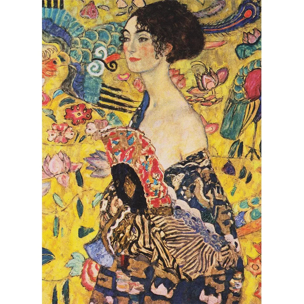 MaxRenard Jigsaw Puzzle | Klimt Lady With Fan -  1000 Pieces