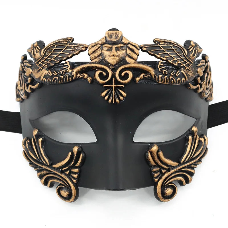 Cross-border Halloween Venice Ancient Greece and Rome Mask Egyptian Men's Masquerade Samurai Mask
