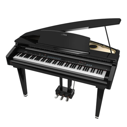 88 Hammer Action Mini-Grand Digital Piano with Bench - G3 Black Hi-gloss