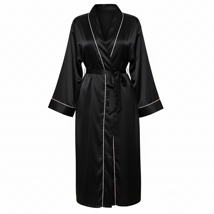 Women's Silk Satin Kimono Nightgown