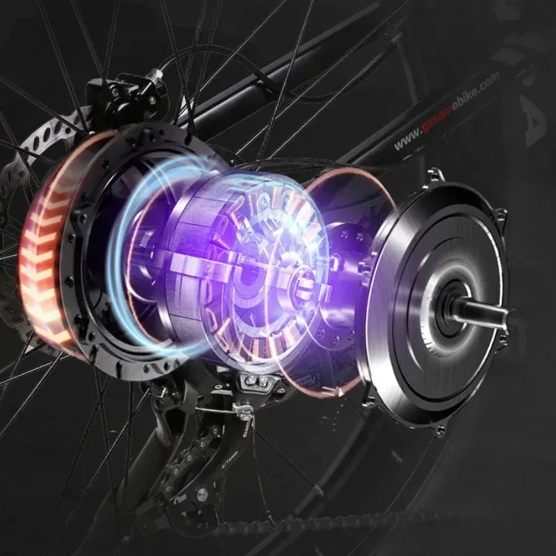 SAMEBIKE M20 2000W Hydraulic Brake, Brushless Motor 20*4" Fat Tire E-Bike - 48V32AH Dual Battery