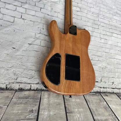 Classic Silent Natural Wood Body Electric Guitar
