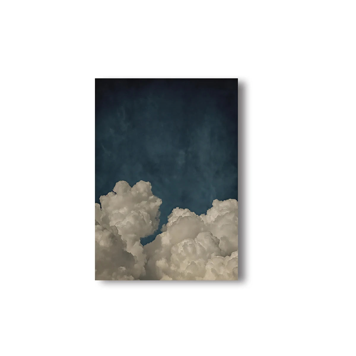 Minimalist Blue Cloud Canvas Poster Wall Art