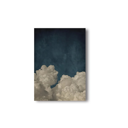 Minimalist Blue Cloud Canvas Poster Wall Art