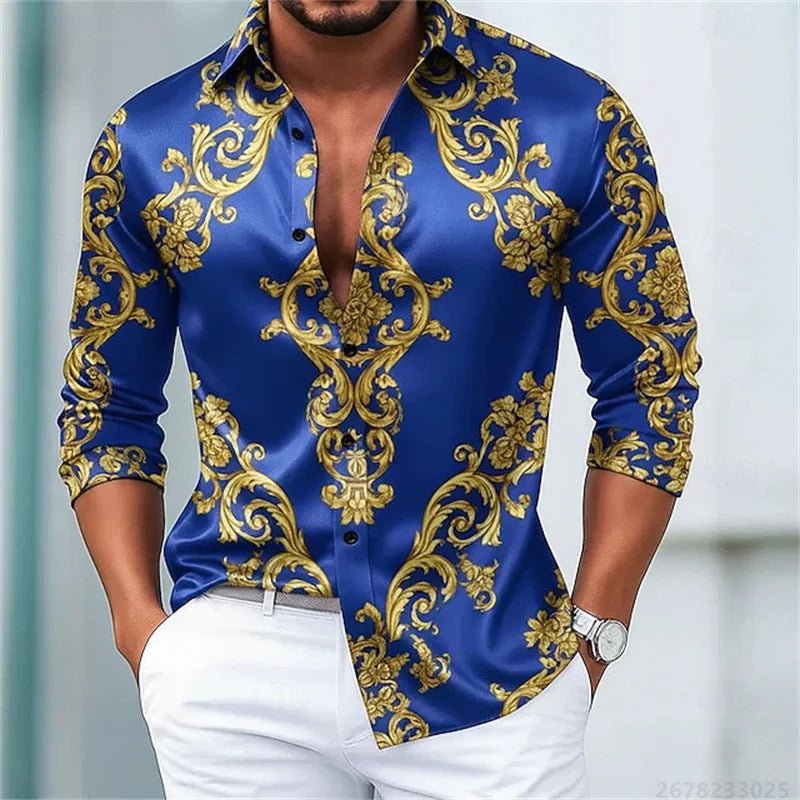 Men's Shirts Luxury Slim Fit Comfortable Fabric Tops XS-6XL