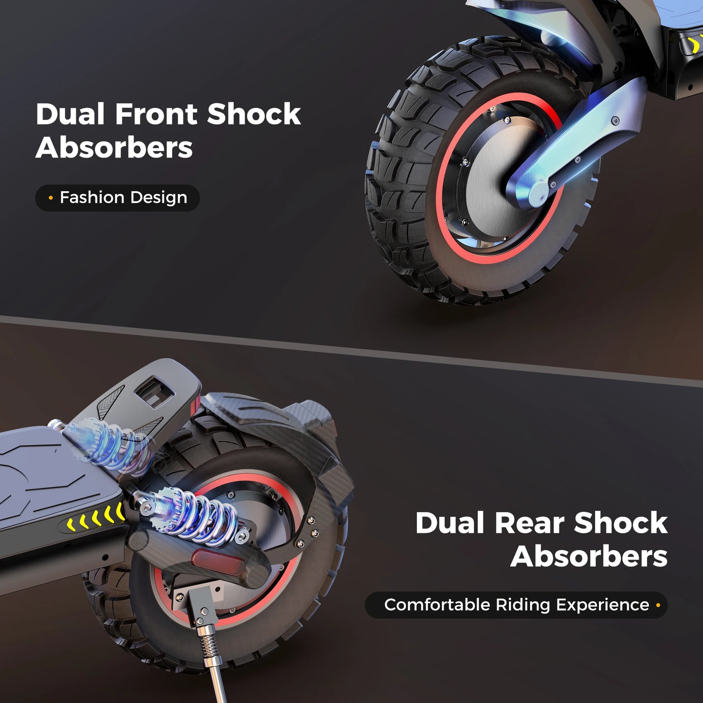 iScooter iX7 Pro Foldable Electric Kick Scooter | High Speed 60 km/h 2000W/ 48V 17.5Ah Battery