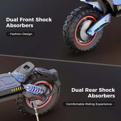 iScooter iX7 Pro Foldable Electric Kick Scooter | High Speed 60 km/h 2000W/ 48V 17.5Ah Battery
